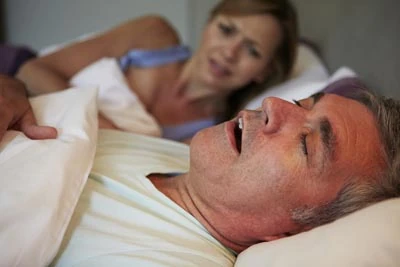 man with sleep apnea
