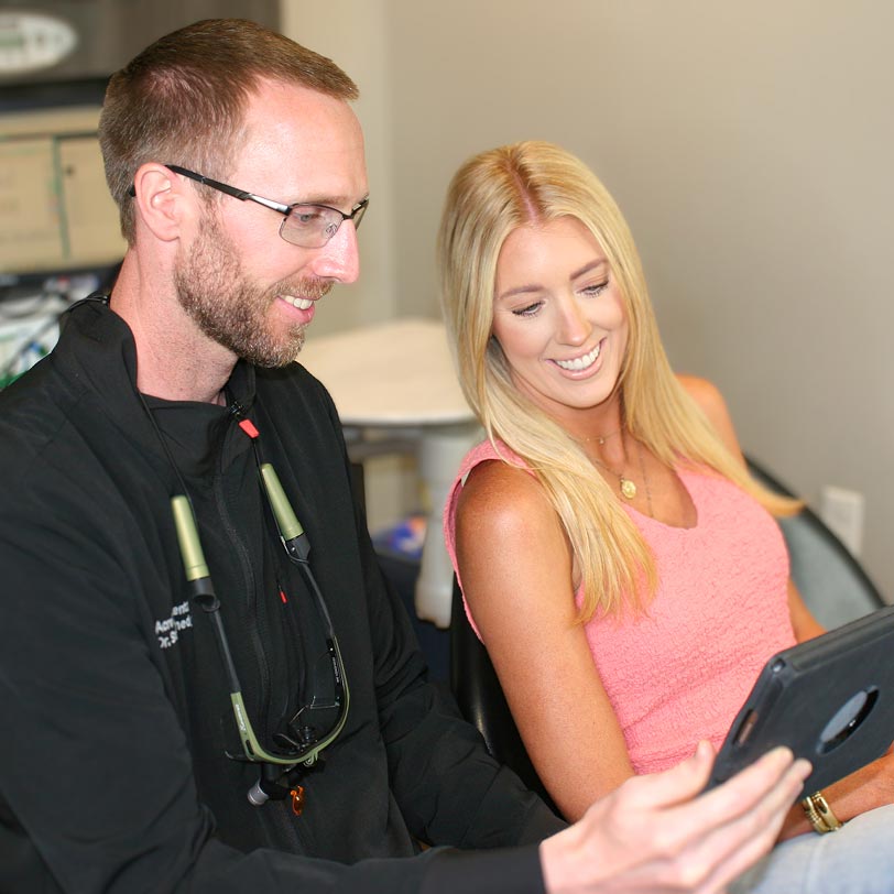 woman receiving dental care at Acre Wood Dental